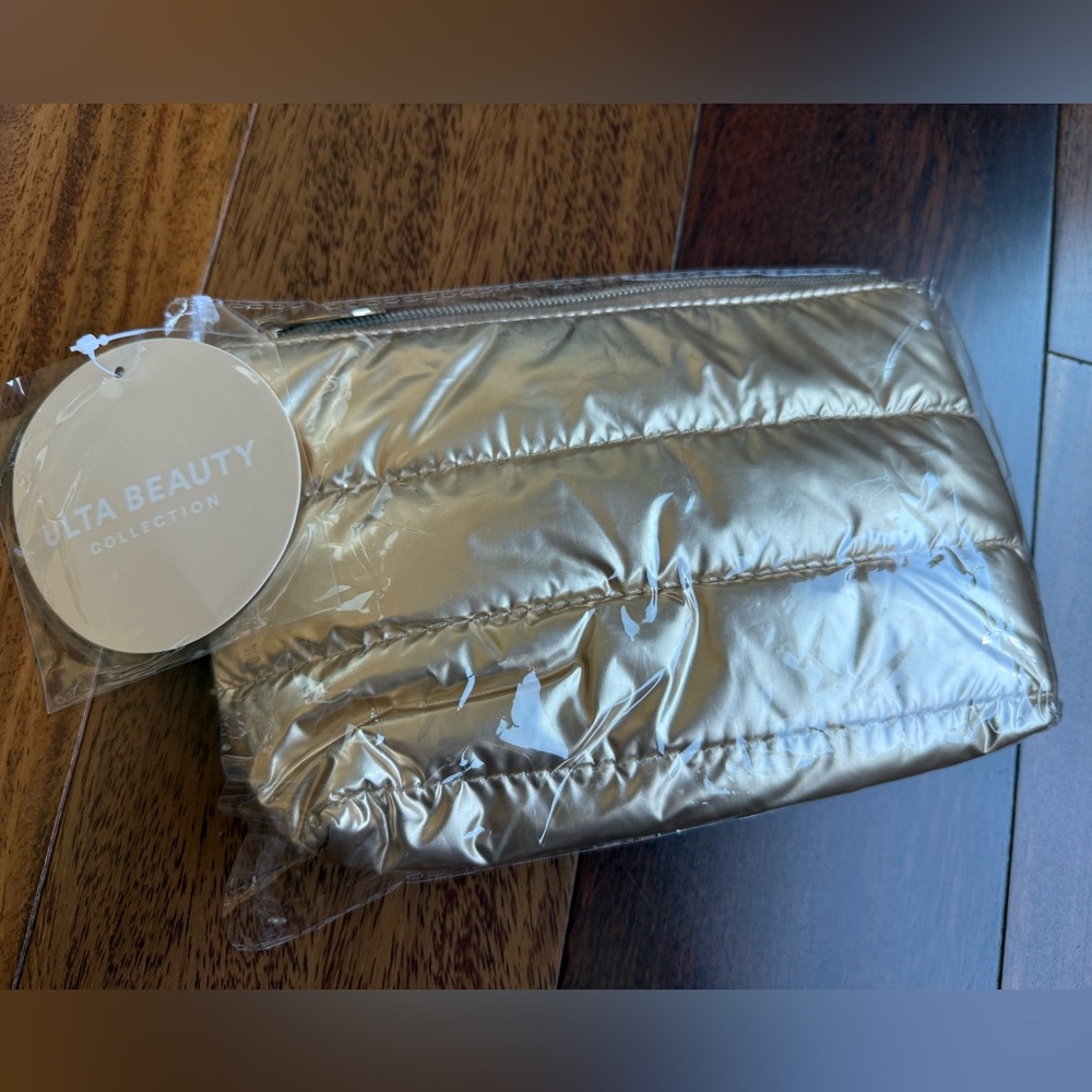 Golden Pillow Makeup Bag/Pouch
